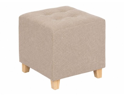 Puf Leandre Terciopelo Beige