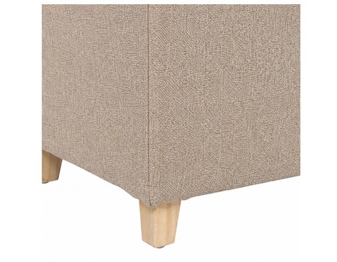 Puf Leandre Terciopelo Beige