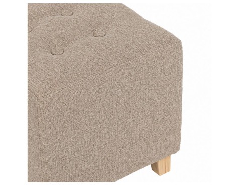 Puf Leandre Terciopelo Beige