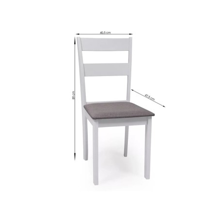 Cadira Cuina Dallas Fusta Blanca