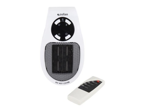 Calefactor Cerámico Enchufe Con Mando