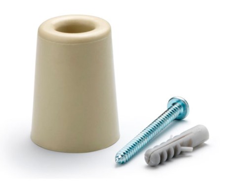 Tope Puerta Adhesivo Caucho Beige