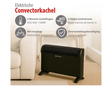 Convector Elèctric Negre