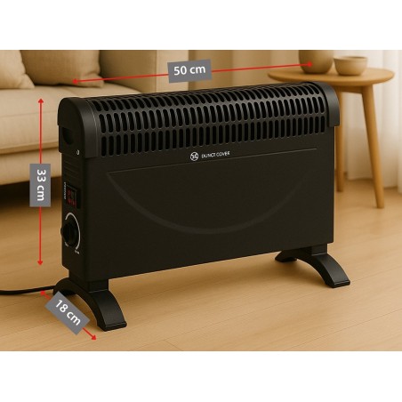 Convector Eléctrico Negre