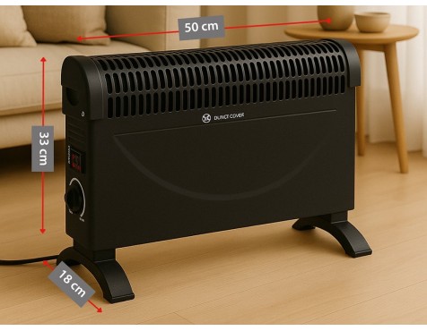 Convector Elèctric Negre