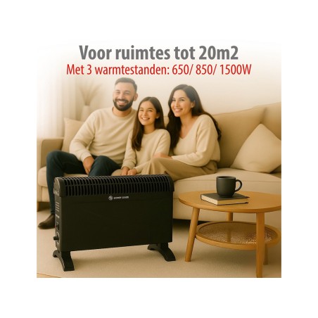Convector Eléctrico Negre