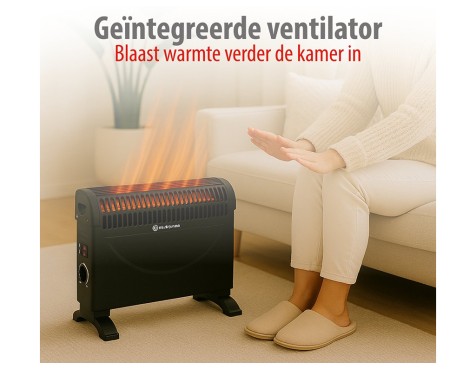 Convector Eléctrico Negre