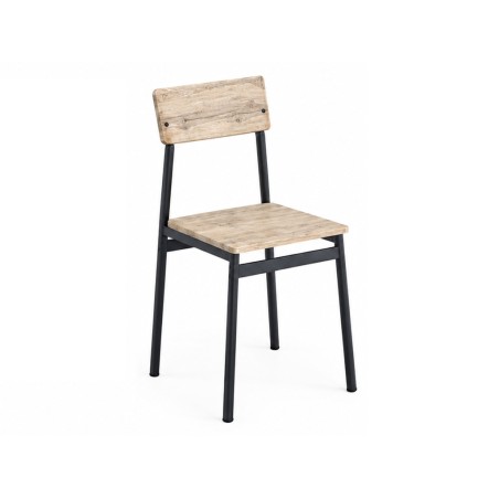 Conjunto Cocina Mesa+4 Sillas Negro/Natural