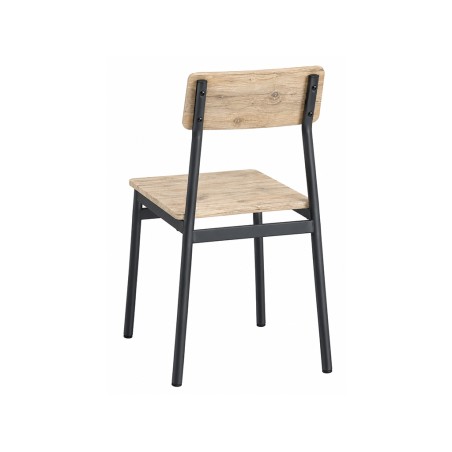 Conjunto Cocina Mesa+4 Sillas Negro/Natural