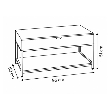 Mesa De Centro Elevable Aliaj