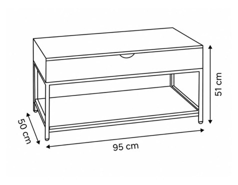 Mesa De Centro Elevable Aliaj