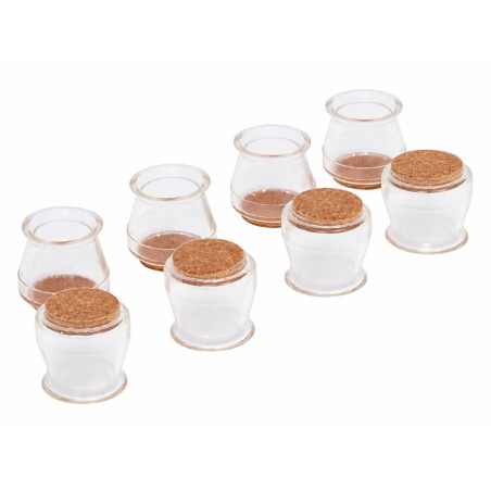 Set 8 Protectores Para Sillas Transparente