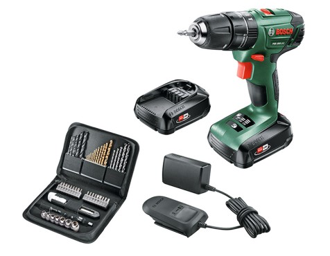 Atornillador Bosch Psb 1800 2 Baterías+Accesorios