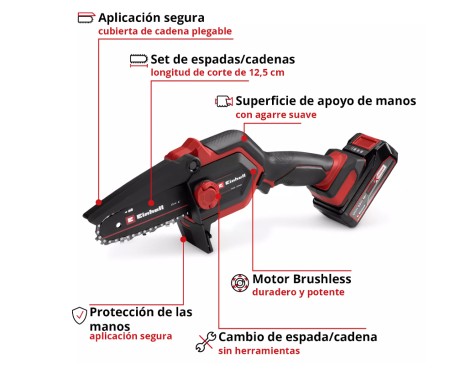 Pack Sierra Podar+Tijera+Bolsa Con Batería