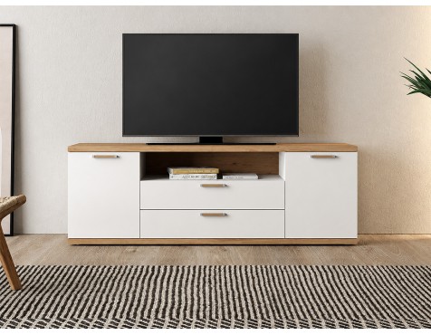 Mueble Tv Efecto Lino