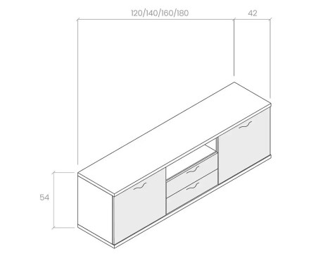 Mueble Tv Efecto Lino