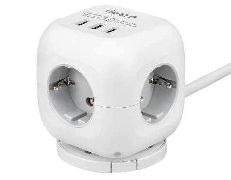 Base Cub 3 Preses +2usb A+Usb C