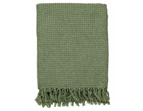 Plaid De Algodón Blossom Verde