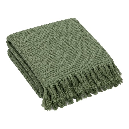 Plaid De Algodón Blossom Verde
