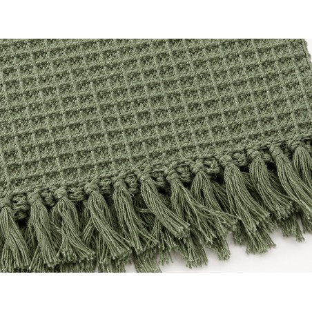 Plaid De Algodón Blossom Verde