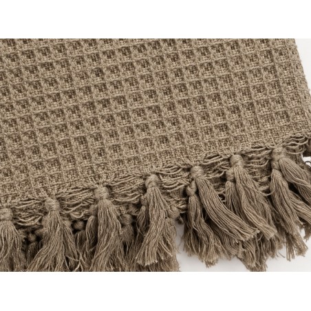 Plaid De Algodón Blossom Beige