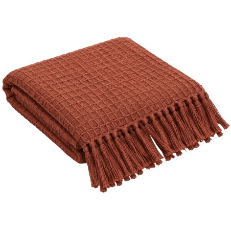 Plaid De Algodón Blossom Teja