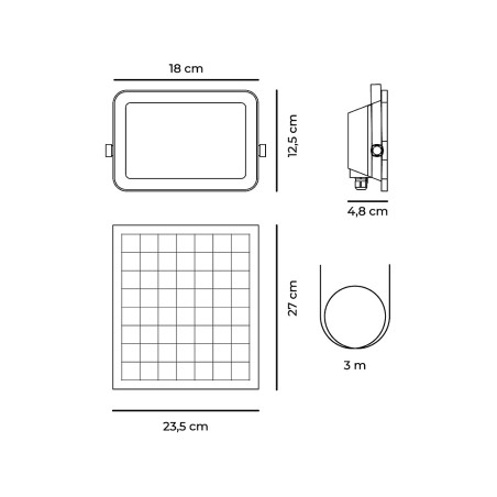 Projector Led Solar Cct