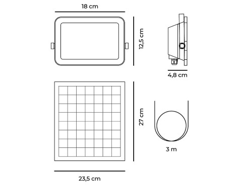 Projector Led Solar Cct