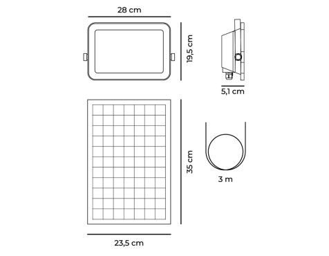 Proyector Led Solar Cct