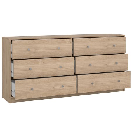 Cómoda Mai 6 Cajones Roble Jackson Hickory