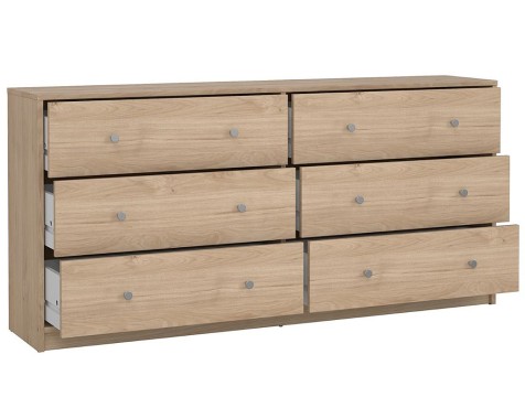 Còmoda Mai 6 Calaixos Roure Jackson Hickory