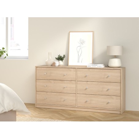Cómoda Mai 6 Cajones Roble Jackson Hickory
