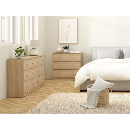 Còmoda Mai 6 Calaixos Roure Jakson Hickory