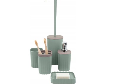SET DE BAÑO VERDE 5 PIEZAS