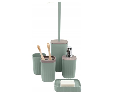 Set De Baño Verde 5 Piezas