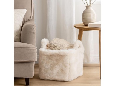 CESTA RECTANGULAR BEIGE