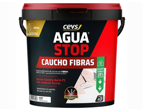 Aguastop Ceys Cautxú Acrílic Amb Fibres Blanc