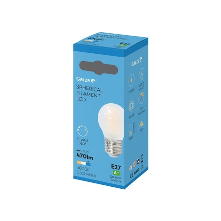Bombilla Led Opal Filamentos Esférica Luz Fría