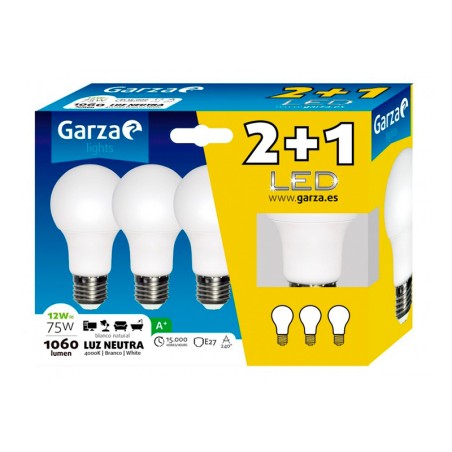 Bombilla Led Estándar 2+1 Garza Luz Neutra