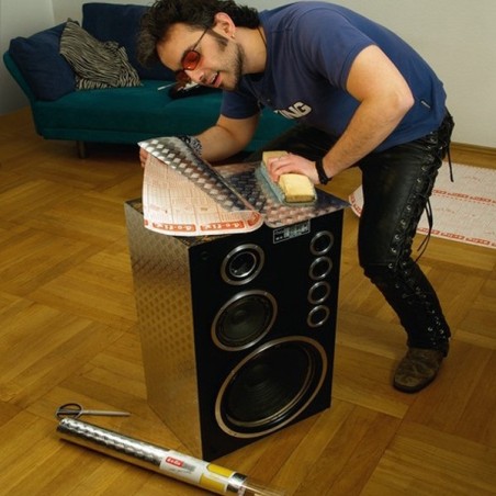 Vinilo Adhesivo Metálico Chapa Estriada