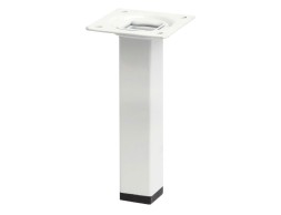 Pata Mueble Acero Cuadrada Blanca 25X25X150Mm