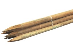Pack 6 Tutores De Madera Autoclave Verde