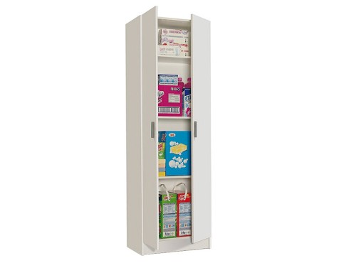 Armari Alt Auxiliar Prestatges 2 Portes Blanc