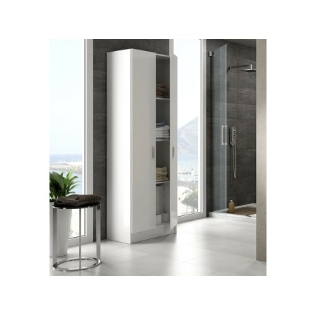 Armari Alt Auxiliar Prestatges 2 Portes Blanc