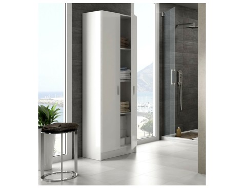 Armari Alt Auxiliar Prestatges 2 Portes Blanc