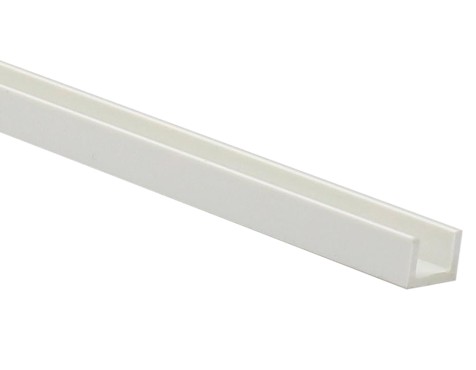Perfil U Rígido Pvc Blanco