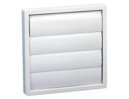 Ventanilla Salida Rectangular Pvc Blanca