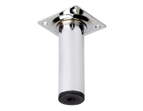 Pata Mueble Acero Redonda Cromo Ø30X100Mm