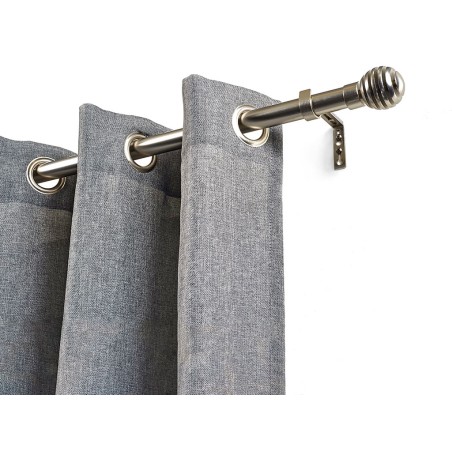 Kit Barra Extensible Cortina Aros Plata