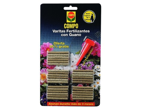 Varita Fertilizante Guano Compo 24+6